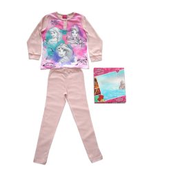   Pyjama enfant mince et long en coton - Princesses - avec motif Jasmine - Jersey - rose clair - 122