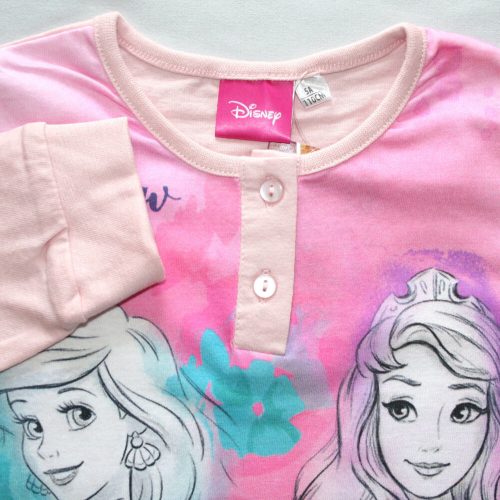 Pyjama enfant mince et long en coton - Princesses - avec motif Jasmine - Jersey - rose clair - 98