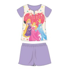  Pyjama d'été à manches courtes en coton pour enfants - Princesses Disney - violet clair - 98
