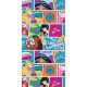 Serviette de plage Princesses Disney pour enfants - 67x137 - à carreaux