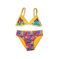   Princesses Disney maillot de bain deux pièces pour filles - motif fleuri - jaune - 104