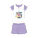 Pyjama d'été à manches courtes en coton pour enfants - Princesses Disney - avec inscription "Trust your heart" - violet clair - 98