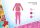 Pyjama d'hiver en interlock de coton pour enfants - Princesses Disney - rose - 116