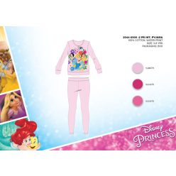   Pyjama d'hiver en interlock de coton pour enfants - Princesses Disney - rose clair - 104