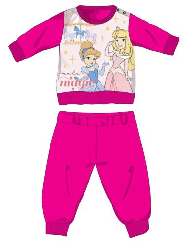 Les princesses Disney pyjama épais pour bébé - pyjama en flanelle de coton - rose - 92