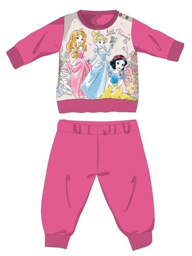 Disney Princesses pyjama bébé en coton d'hiver - pyjama en interlock - rose clair - 86