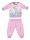 Disney Princesses pyjama bébé fille en coton hiver - pyjama interlock - rose clair - 92