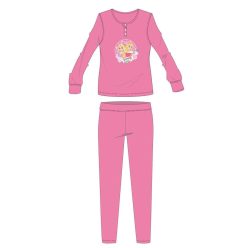   Les princesses Disney pyjama en flanelle de coton - pyjama épais pour l'hiver - rose clair - 116