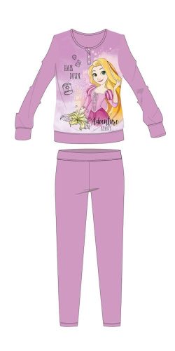 Pyjama en coton d'hiver Disney Princesses - pyjama interlock - violet clair - 104
