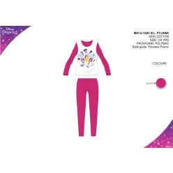 Pyjama en jersey Disney Princesses pour enfants - rose