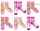 Chaussettes en coton normales pour enfants Disney Princess - 6 paires/paquet - 23-26