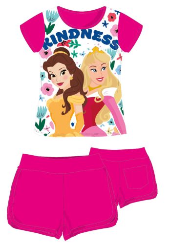 Disney Princesses ensemble d'été en coton - ensemble t-shirt-short - rose - 116