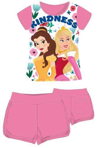 Disney Princesses ensemble d'été en coton - ensemble t-shirt-short - rose - 104