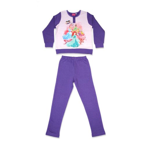Pyjama en flanelle d'hiver pour enfants - Princesses - violet - 104