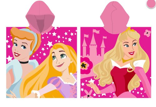 Poncho Princesses Disney 100% coton - 55x110 cm