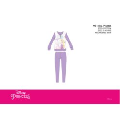   Pyjama en coton léger Disney Princesses - pyjama jersey - violet - 110
