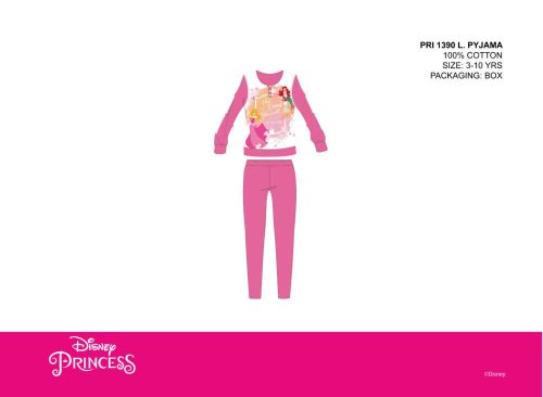 Pyjama en coton léger Disney Princesses - pyjama jersey - rose foncé - 104