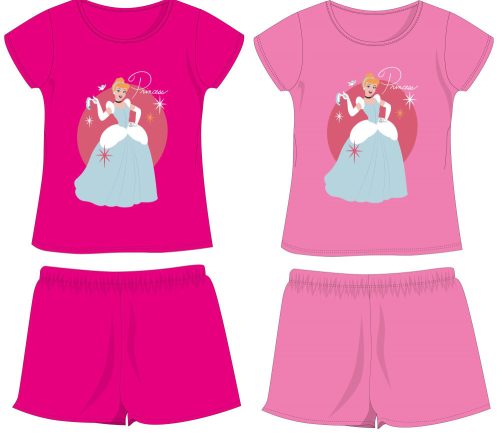 Disney Princesses ensemble d'été en coton - ensemble t-shirt-short - rose - 122