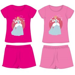  Princesses Disney ensemble d'été en coton - ensemble t-shirt-short - rose - 128