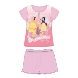   Pyjama en jersey en coton à manches courtes pour enfants Disney Princesses - rose clair - 104