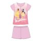 Pyjama en jersey en coton à manches courtes pour enfants Disney Princesses - rose clair - 110