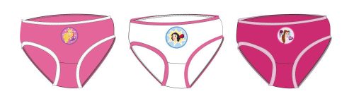 Lot de 3 culottes en coton pour fillette Disney Princesses - 3 pièces