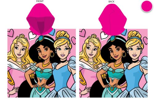 Poncho Disney Princesses 55x110 cm à séchage rapide