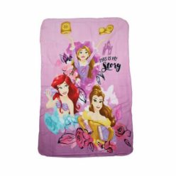   Princesses couverture polaire pour petite fille - 100 x 150 cm - rose