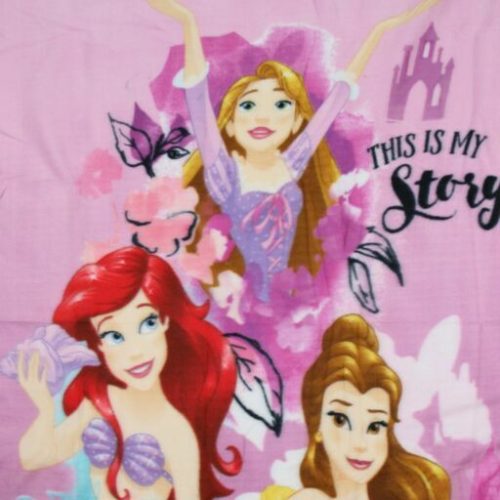 Princesses couverture polaire pour petite fille - 100 x 150 cm - rose