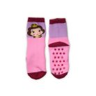 Chaussettes pour enfants avec antidérapant - Princesses Disney - peluche - rose clair - 23-26