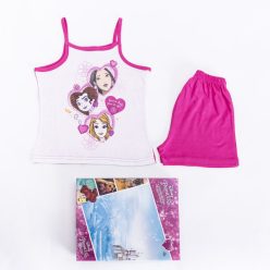   Les pyjamas en coton pour filles princesses - pyjama sans manches - ensemble d'été - rose - 122
