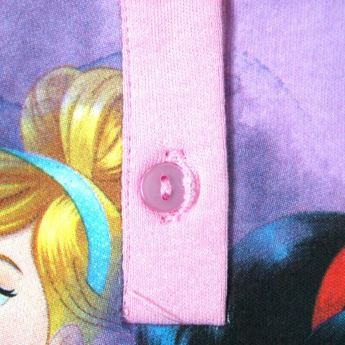 Pyjama en coton d'hiver pour enfants - Princesses Disney - rose clair - 104