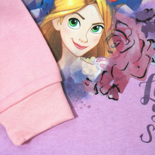 Pyjama en coton d'hiver pour enfants - Princesses Disney - rose clair - 122