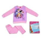 Pyjama en coton d'hiver pour enfants - Princesses Disney - rose clair - 98