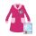 Peignoir pour enfants - corail - La Reine des Neiges - 98 - rose