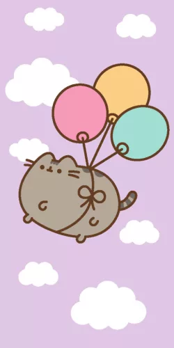 PUSHEEN cica 100% pamut törölköző 70x140cm