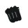 Chaussettes invisibles en coton mercerisé unisexe Kappa - 3 paires/paquet - chaussettes invisibles en coton - noir - 39-41