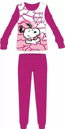 Pyjama en coton fin pour femme Snoopy - pyjama en jersey - rose - M