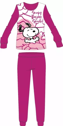Pyjama en coton fin pour femme Snoopy - pyjama en jersey - rose - XL