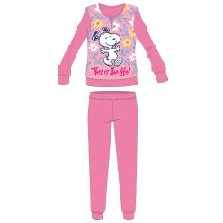   Pyjama fin en coton pour enfants Snoopy - pyjama en jersey - rose - 104