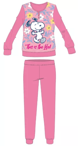 Pyjama fin en coton pour enfants Snoopy - pyjama en jersey - rose - 104