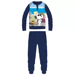   Pyjama fin en coton pour enfants Snoopy - pyjama en jersey - bleu foncé - 110