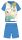 Pyjama d'été en coton à manches courtes Snoopy - pyjama en jersey pour enfants - bleu clair - 110