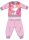 Pyjama bébé mince à manches longues Snoopy - pyjama en jersey de coton - rose clair - 92