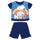 Pyjama d'été en coton à manches courtes Snoopy pour bébé - bleu foncé - 98