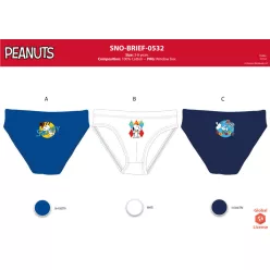 Boxer Snoopy pour garçon - Lot de 3 boxers en coton