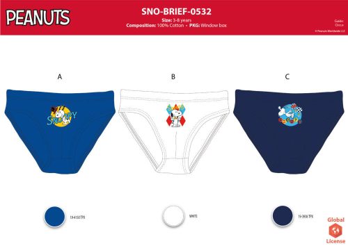 Boxer Snoopy pour garçon - Lot de 3 boxers en coton