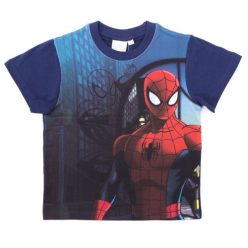   T-shirt à manches courtes Spiderman pour garçon - t-shirt en coton - bleu foncé_122