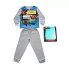 Pyjama enfant en coton fin et long - Spiderman - Jersey - gris - 128