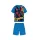 Pyjama en coton d'été à manches courtes pour enfants - Spiderman - avec inscription Super Hero - bleu moyen - 122